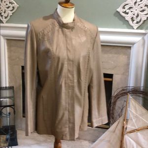 Pamela MCCoy Soft Genuine Leather Jacket.